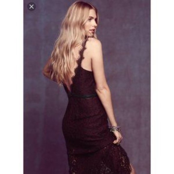 FREE PEOPLE Lacey Column Maxi Dress Sz 4 - Picture 2 of 8